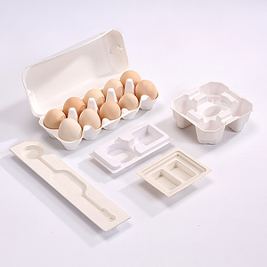 Plateau à œufs biodégradables 12 trous, 10 pcs, plateau à œufs en carton - Product Image 1