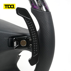 Volant de course en fibre de carbone TDD avec écran LED, 3 branches, accent violet, compatible avec BENZ 211 - Product Image 5
