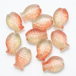 Zhubi <span class=keywords><strong>ล</strong></span>ูกปัดแก้วทรงปลา10X14MM ไล่ระดับสีสุดสร้างสรรค์คริสตัลใส<span class=keywords><strong>ล</strong></span>ูกปัดจี้รูป<span class=keywords><strong>ปลา</strong></span>คาร์พสำหรับทำเครื่องประดับ - Product Image 5