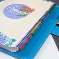 Cahier d'agenda en cuir PU souple, carnet de notes personnalisé de haute qualité, pour tous les jours, rechargeables, avec Logo gaufré
