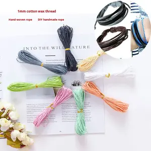Filo di Cotone Cerato da 1mm per Uncinetto, Accessori Fai-da-Te per Bracciali, Collane e Gioielli Intrecciati - Product Image 3