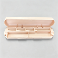 Boîte de rangement protectrice en plastique rigide recyclable et colorée, vide, avec logo personnalisé, vente en gros
