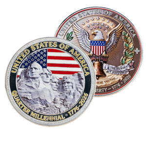 Stok Boyalı Kazak Kartalı 250. Yıl Dönümü Hatıra Parası İş Hediyesi Hatıra Metal El Sanatları Koleksiyon Parası - Product Image 6