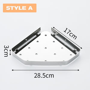 סיטונאי אמבטיה משולש רב פינת אחסון מדף ארגונית נירוסטה צינור צינור אמבטיה מתלה - Product Image 6