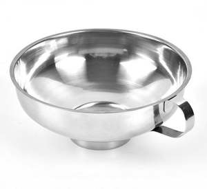 Funil de Aço Inoxidável Reforçado com Boca Larga para Cozinha, Funil de Diâmetro Amplo para Geleia e Drenagem de Grãos - Product Image 1