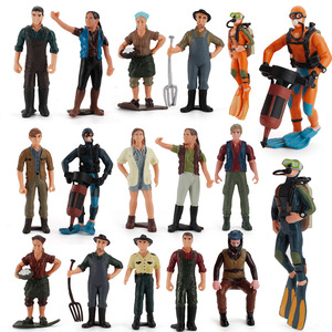 Lelewu simulación miniatura muñeca escena modelo <span class=keywords><strong>patrullero</strong></span> conducción buzo criador granjero Mesa arena figura - Product Image 1