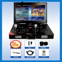 Konsol Arcade Portabel Layar HD 21 Inci Mesin Koper 26800 Game Retro Joystick Ganda untuk Peralatan Bermain di Rumah Game Center