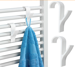 Cintre de haute qualité pour <span class=keywords><strong>serviette</strong></span> chauffante <span class=keywords><strong>Radiateur</strong></span> Rail Cintre Bain Crochet Titulaire Plegable Écharpe Cintre Crochets De Stockage Créatifs - Product Image 2