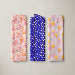 <span class=keywords><strong>Tela</strong></span> de popelina de algodón personalizada para niños Impresión digital con flores lindas Diseños abstractos Diseño popular para ropa de niños - Product Image 5