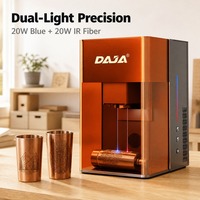 Machine de gravure sur métal de haute précision DAJA M6, laser diode portable, refroidissement par air, 150x150mm, bois, pierre, acier inoxydable