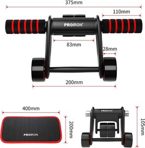 PROIRON Rouleau Abdominal Pliable Silencieux, Roue Abdominale en Acier Inoxydable pour la Musculation à Domicile, au Bureau ou en Salle de Sport, pour Hommes et Femmes - Product Image 5