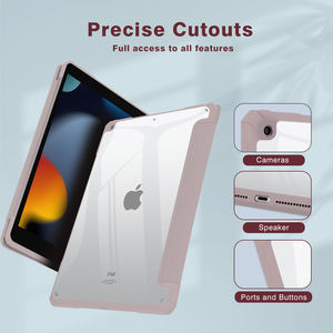 Nouveau étui pour tablette de 9e génération en cuir Pu 10.2 pouces housse coque de protection étui pour tablette pour <span class=keywords><strong>Apple</strong></span> Ipad 9 8 7 10.2 2021 - Product Image 2