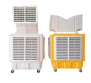 Conducto de ventilación Cool Breeze Aires acondicionados/Cuerpo de plástico Ventilador de refrigeración por agua/1.1kw 1.5kw 18000m3/H Enfriador de aire