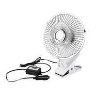 Ventilateur de plafond portable 12V/24V en acier inoxydable avec un débit d'air puissant, 12W, ventilateur de refroidissement universel à montage sur toit pour camion, bus, fourgonnette