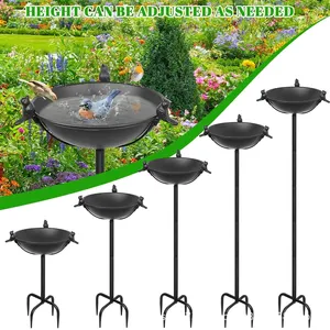 Rétro Ferronnerie Mangeoire À <span class=keywords><strong>Oiseaux</strong></span> Jardin Cour En Plein Air Arrangement De Fleurs Décoration Petit Oiseau Bain <span class=keywords><strong>Bassin</strong></span> En Gros en Stock - Product Image 4