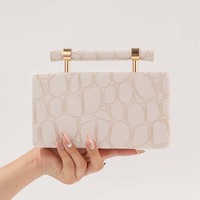 Tas Clutch Akrilik Motif Batu untuk Acara Malam, Tas Selempang Rantai Modis dan Trendi, Tas Tangan Wanita untuk Pernikahan, Dapat Dipesan Sesuai Keinginan