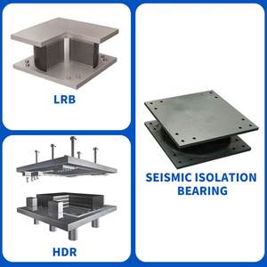 Bantalan Penyangga Jembatan Isolasi Seismik Inti Timbal, Penyerap Guncangan Bulat/Persegi Panjang - Product Image 5