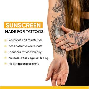 Aixin Gel tatuaggio privato crema solare tutto naturale tatuaggio protezione solare Spf 30 + inumidire senza asciugare la protezione solare del tatuaggio - Product Image 2