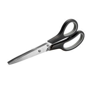 En stock Ciseaux de cuisine multifonctionnels en acier inoxydable à 5 couches pour couper les oignons verts, les herbes, les légumes et déchiqueter le papier - Product Image 3