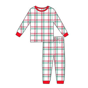 Family <b>Christmas</b> Pajamas Cotton Lounge Set Plaid <b>Kids</b> <b>Pjs</b> Winter Children Girls Pajama Sets - Product Image 3