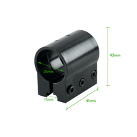 SYQT 11mm 20mm 25mm supports de visée pour la chasse et le tir en plein air matière plastique Durable pour viser des cibles
