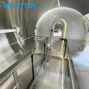 WEBETTER Chariot Snack Personnalisé pour <span class=keywords><strong>Churros</strong></span> et Restauration Rapide, Remorque Food Truck Mobile Entièrement Équipée - Product Image 6