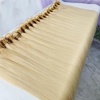 Mèches de cheveux vierges bruts non traités blonds 613, tissage de cheveux humains ondulés, mèches de cheveux humains vierges blonds 613