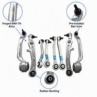 Nouveau kit de bras de suspension supérieur/inférieur en aluminium avec garantie de 2 ans pour Audi A4 A6 Q5 Remplacement OEM