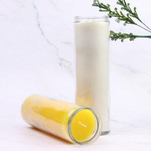 เทียนพาราฟินเปลี่ยนสี 7 วัน พร้อมแก้วทรงสูง - Product Image 2