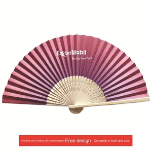 Abanico Plegable Tradicional de Bambú Negro con Diseño de Pintura Artística Folclórica en Seda Imitada para Decoración Elegante de Festivales y Hogar, Música - Product Image 6