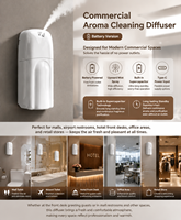 Diffuseur de parfum sans eau électrique mural personnalisé avec logo commercial, en plastique, 200 ml, batterie ultra-longue durée, contrôlé par application