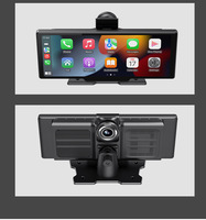 Caméra dashcam arrière 10.26 pouces 4K + 1080P Apple Wireless CarPlay Android AUTO AUX Audio voiture dvr caméra Video Recordeer