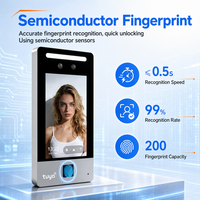 Contrôleur d'accès autonome à reconnaissance faciale avec empreinte digitale, code PIN et RFID, écran tactile 5 pouces, Wi-Fi TCP/IP, approvisionnement en gros OEM