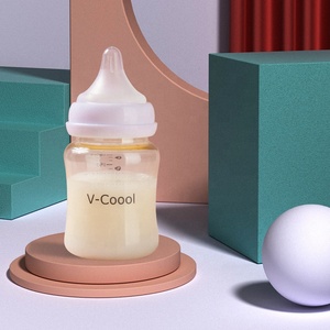 V-coool-botella de vidrio <span class=keywords><strong>para</strong></span> almacenamiento de leche materna, recipiente de vidrio <span class=keywords><strong>para</strong></span> alimentar a Bebé - Product Image 4