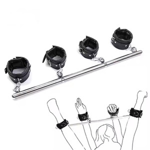 Esposas de barra de tubo de acero inoxidable extraíbles eróticas, Juguetes sexuales de Bondage Sexy para parejas, manos y pies atados - Product Image 1