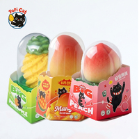 Es Krim PoPI CAT Trendy Internet Celebrity 3D Virus Nanas Mangga Persik Camilan Dingin Alami Beku untuk Grosir 75g