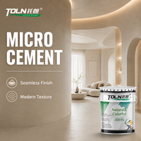 Kit Lantai dan Dinding Semen Mikro Tahan Air, Tanpa Sambungan, Dekoratif, Kekerasan Tinggi untuk Kamar Mandi, Villa