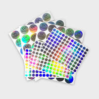 Autocollant holographique rond en vinyle, étiquette adhésive, personnalisé, passe charge rapide, 1 pièce
