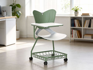 Cadeira de Treinamento Multifuncional com Mesa de Escrita e Rodas, Cadeira de Conferência Adequada para Uso Escolar e de Escritório - Product Image 6