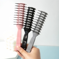 Peigne professionnel pour le coiffage des cheveux masculins, brosse à cheveux massante et bouclante, anti-emmêlement, anti-statique, spécial pour les perruques en cheveux naturels