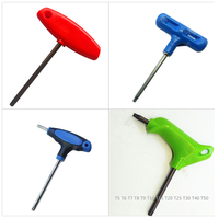 Obeng Torx Tipe T T6-T30, Kunci Pas Industri, Metrik, OEM, Gagang T, Kunci Bintang, Kapasitas Torsi Maksimum 2000lb-ft