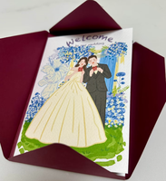 Sobre Rojo Estilo Retro con Sello de Cera Personalizable - Sobre para Invitaciones de Boda y Regalos