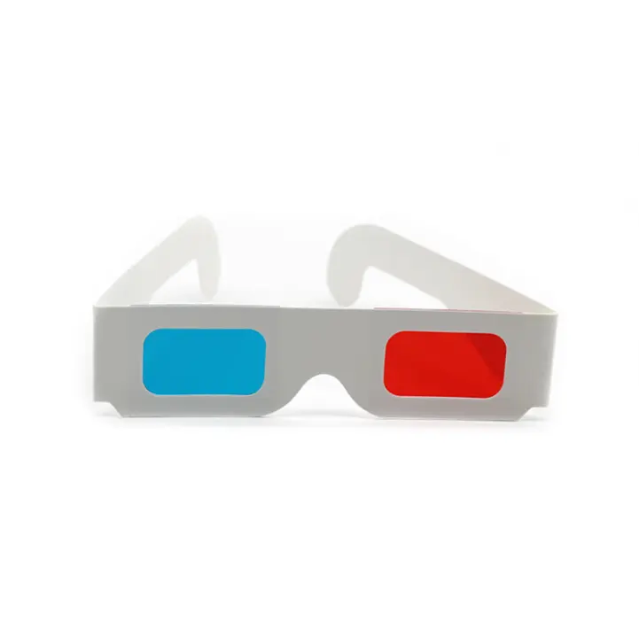 Universal Paper Anaglyph 3D Glasses Paper 3D Sunglasses View Anaglyph Red/Blue 3D Glass For Movie Video