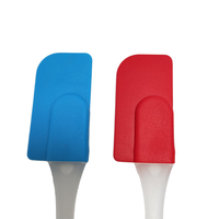 Mini spatule en silicone de qualité alimentaire Refine Factory, racloir antiadhésif avec poignée suspendue en PP transparent pour la pâtisserie et la cuisine à domicile