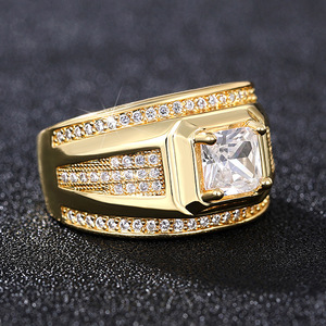 Anello Classico a Forma Quadrata Stile Matrimoniale per Donne - Product Image 6