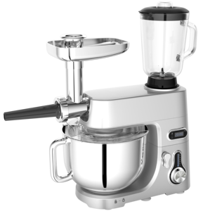 NOUVEAU Mixeur planétaire de cuisine multifonctionnel 5-en-1 en métal moulé 7L avec broyeur et mélangeur pour la boulangerie et la pâtisserie domestique - Product Image 2