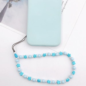 Nouvelles <span class=keywords><strong>perles</strong></span> lanière de téléphone <span class=keywords><strong>portable</strong></span> sangle pour filles femmes étui de téléphone <span class=keywords><strong>portable</strong></span> <span class=keywords><strong>cordon</strong></span> suspendu étoile perlée corde chaîne - Product Image 2