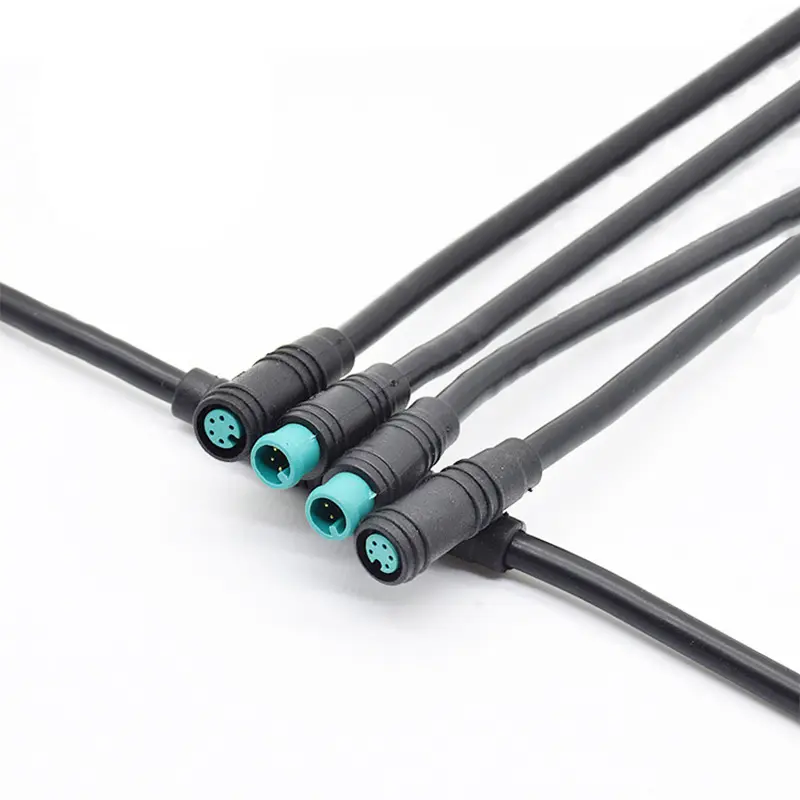 Mini tip 2pin 3pin 4pin 5pin 6pin kalıplama fişi kablo M6 konektörü IP65 m6 kablo