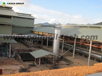 YAHUA Nieuwe Hoge-Efficiëntie Automatische Verticale Palmvrucht Gistdodende Koolstofstalen Palmvrucht Stoommachine 5000kg/u Hoge 380V 1 Jaar Garantie