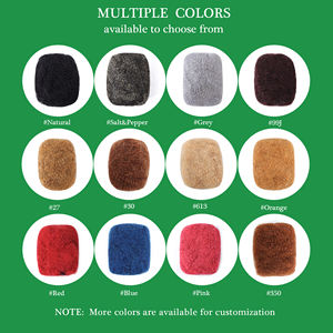 热卖印度人头马头发双拉编织接发柔软人发非洲扭结散装8英寸黑色女性 - Product Image 6